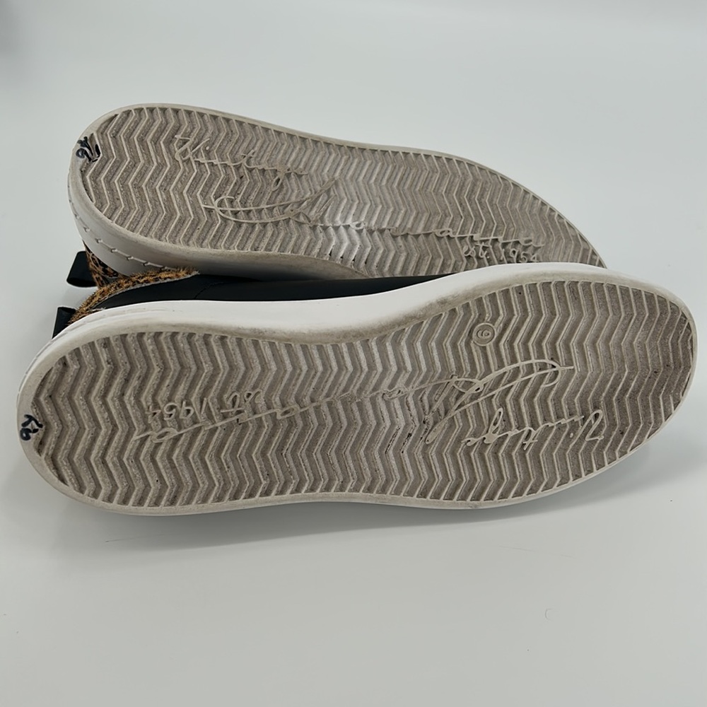 Vintage Havana | Zelda Black, White & Leopard Print Sneakers - Picture 8 of 9